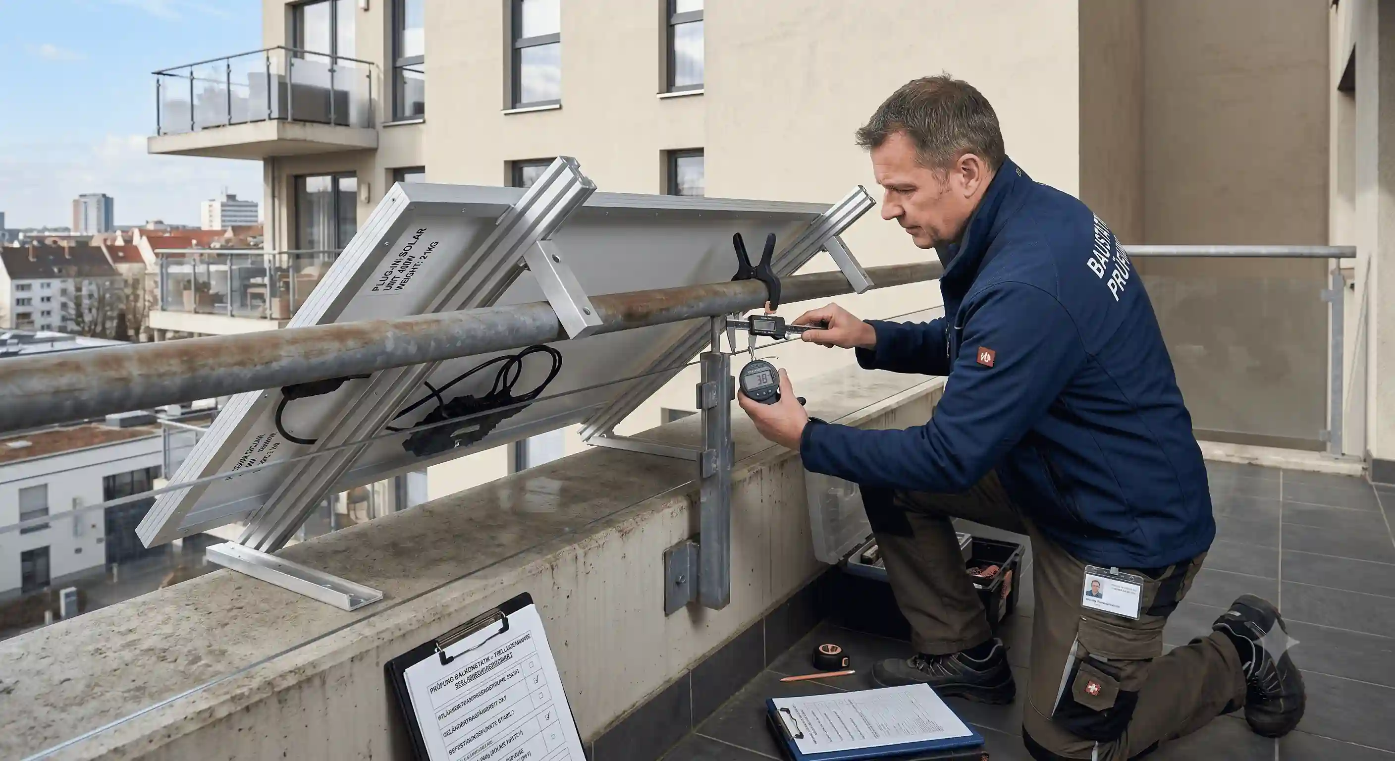 Prüfung der Balkonstatik für die Montage eines Steckersolargeräts
